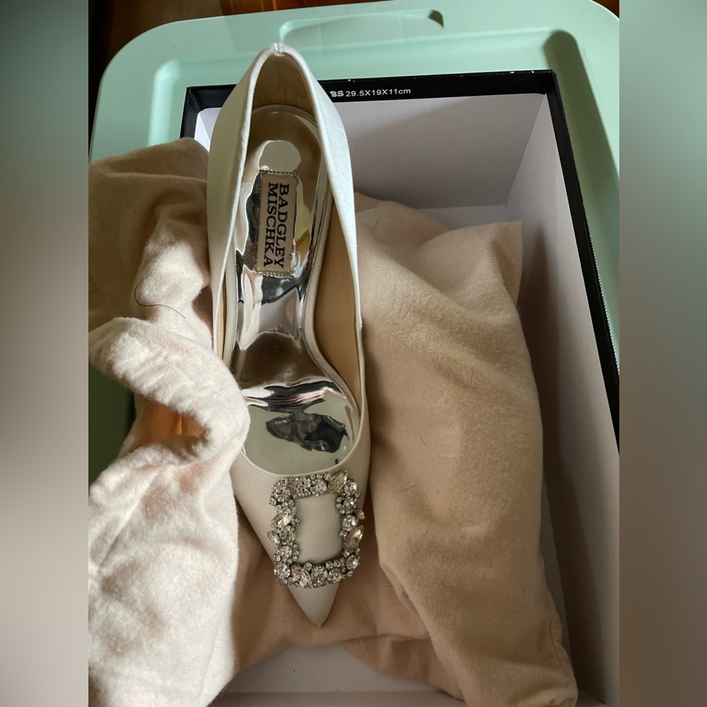 Baffles Mischka Collection Cher Crystal Embellished Pump